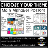 Math Alphabet Posters | Create Your Own Theme