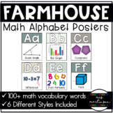 Math Alphabet Posters | Modern Farmhouse