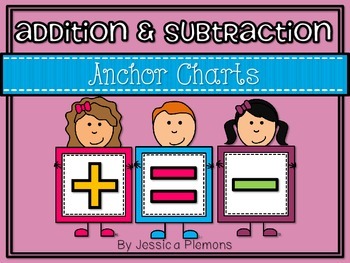 Preview of Math Anchor Charts: Addition and Subtraction