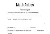 Math Antics Guided Notes : Percentages