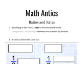 Math Antics Guided Notes : Rates & Ratios