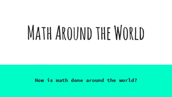 Preview of Math Around the World