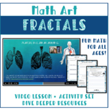 Math Art Fractals with video lessons K - 8