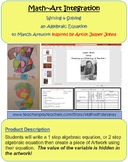 Math~Art Integration-Write Equation to Match Artwork-Inspi