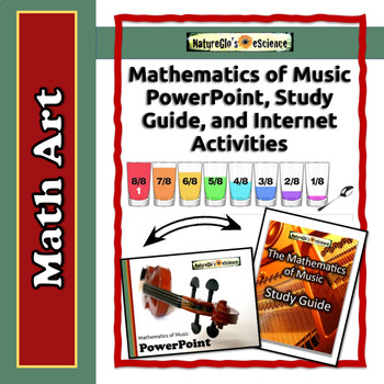 Preview of Math Art: Mathematics of Music PowerPoint Thematic Unit Plans Distance Learning
