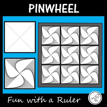 Preview of Math Art – Parabolic Curves - Pinwheel