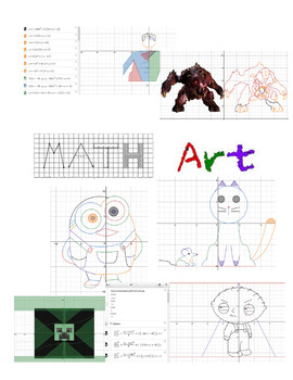 Preview of Math Art Project: Desmos Equation Art, Research, and Field Trip Opportunity