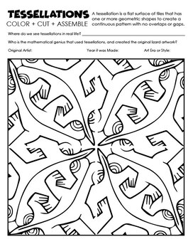 Terrific Tessellations Coloring Book - National Museum Of Mathematics
