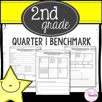 Preview of Math Assessment: 1st Quarter {2nd Grade}