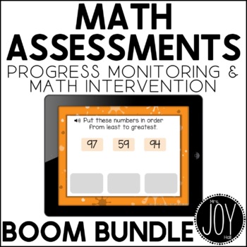 Preview of Math Assessment Digital BUNDLE on BOOM Learning