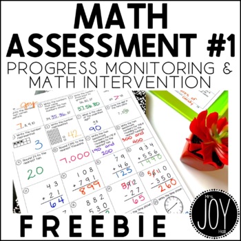 Preview of Math Assessment FREEBIE