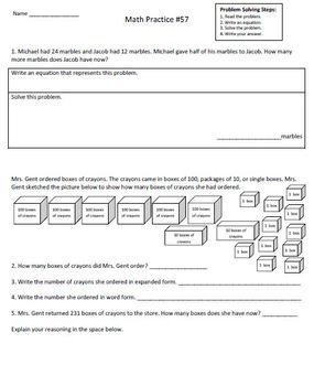 2nd grade math assessment homework practice worksheets common core