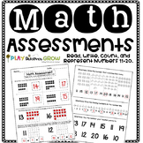 Math Assessment: Read, Write, Count, and Represent numbers
