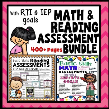 Preview of Math Assessment: and Reading Assessment: Bundle