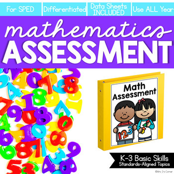 Preview of Math Assessments for Special Education and IEP Progress Monitoring