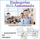 Kindergarten Math Assessments