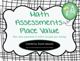 Math Assessments: Place Value