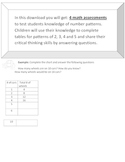 Math Assessments for Number Patterns