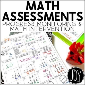 Preview of Math Assessments for Upper Elementary