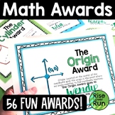 End of the Year Awards Certificates for Math Editable