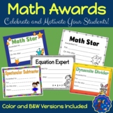 Math Awards Certificates of Achievement
