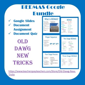 Preview of Math - BEDMAS Google Bundle