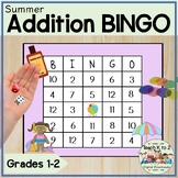 Math BINGO/Addition With 2 Dice/Sums to 12/Math Centers/Be