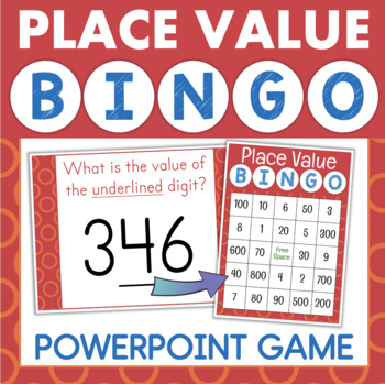 Preview of Place Value Grade 2 Classroom BINGO Game Place Value to 1000 Value of a Digit