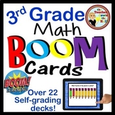 Math BOOM Cards 3rd Grade Bundle Digital Math Activities D