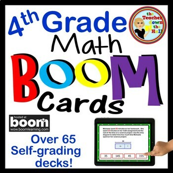 Preview of Digital Math Centers I Math BOOM Cards Bundle I 80 Digital Assessments!