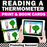 Math BOOM Cards Measurement Activities Temperature Fahrenh