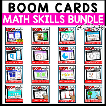 Preview of Math: Boom Cards™ BUNDLE: set two {special education} distance learning