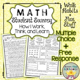 Math Back to School Student Survey