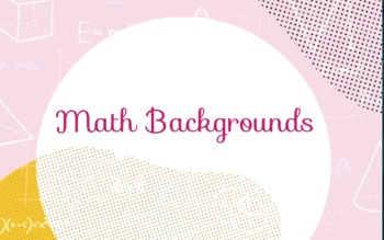 Preview of Math Backgrounds & Certificate - graphic design