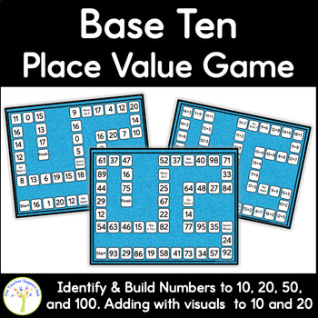 Preview of Math Base Ten Place Value Ones and Tens Game