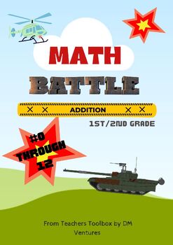 Preview of Math Battle- Addition of numbers 0-12.