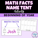 Middle School Math Beginning of the Year Activity - Math F