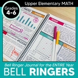 Math Bell Ringer Journal: 4th & 5th Grade Morning Work Bac