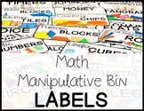 Math Bin Labels