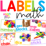 Math Bin Labels | Real Photographs