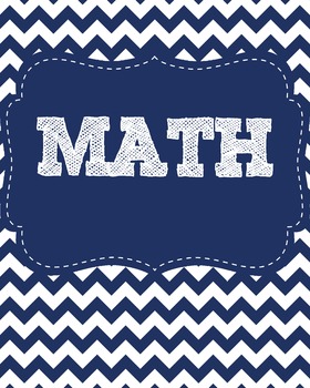 Math Binder Cover by Jamie Harmon | TPT
