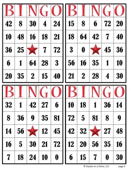 Multiplication Bingo - 3rd Grade by Dazzle on a Dime | TpT