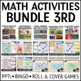 Math Activities and Games Bundle 3rd Grade
