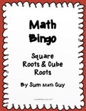 Math Bingo - Square Roots & Cube Roots