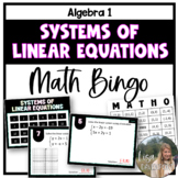 Systems of Linear Equations - Math Bingo Game