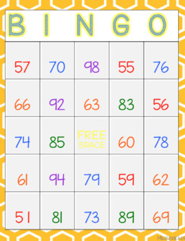 Math Bingo! Tens Frames, Number Recognition, Tally Marks, Teens, Decades