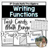 Writing Linear Functions Task Cards and Math Bingo