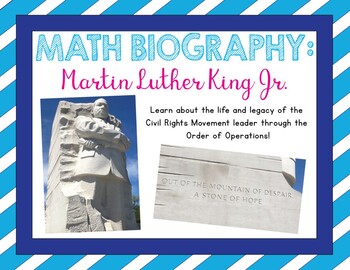 Preview of Math Biography: Martin Luther King, Jr.