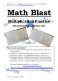 Math Blast Multiplication Calculation Practice 1x to 12x 3