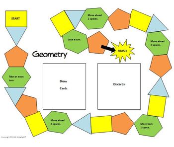 math board game 8th grade geometry 8g by hilda